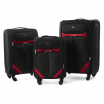 Keskmise suurusega kohver RGL S-010 V black-red