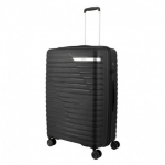 Didelis plastikinis lagaminas Paklite Potomac Stripe D Juodas