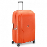 Labai didelis plastikinis lagaminas Delsey Clavel LD Oranžinis (Tangerine Orange)