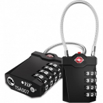 2 tk kodeeritud lukud kohvritele, seljakotid spordiklubile TSA