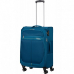 Vidutinis medžiaginis lagaminas American Tourister Deep Dive V Turkio spalva (Teal-Lime)