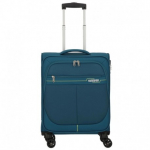 Mažas medžiaginis lagaminas American Tourister Deep Dive M Turkio spalva (Teal-Lime)