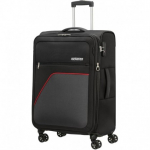 Vidutinis medžiaginis lagaminas American Tourister Sky Surfer V Juodas (Black-Red)