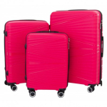 Didelis plastikinis lagaminas Gravitt PP08 D Rožinis (Peach)