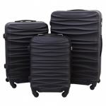 Didelis plastikinis lagaminas Gravitt 117 D Juodas