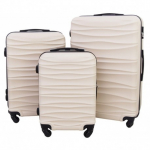 Vidutinis plastikinis lagaminas Gravitt 117 V Baltas