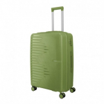 Vidutinis plastikinis lagaminas Travelite Pacific V Žalias (Olive)