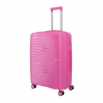 Vidutinis plastikinis lagaminas Travelite Pacific V Rožinis (Pink)