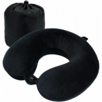 Kelioninė pagalvė su memory medžiaga ir dėklu juoda - kaklo pagalvėlė memory foam