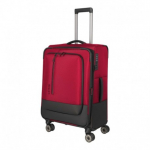Vidutinis medžiaginis lagaminas Travelite Crosslite 5.0 V Raudonas