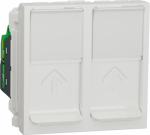Data socket, white 2xRJ45 Cat5, New Unica NU342018 | 3606489467531