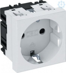 Socket 0&deg;, 1-gang, 250V, 16A white, STD-D0 RW1 6120008 | 4012196046966