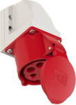 Wall socket outlet 5x32A (3P+N+PE) 6h IP44 red 125-6k | 9003399022913