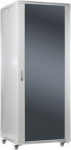 19&Prime; Floor switch cabinet 42U, depth: 60cm, grey, glass door 42U-60/60NA