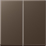 2-gang rocker, mocha, A range A595MO | 4011377093966
