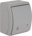 VW-155-53 Koala Łącznik dzwonek podświetlany n/t IP44 popiel 61.348 | 5901769015746