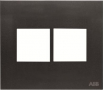 Color: Anthracite   Size (height x width): 122 x 138 mm   Mounting plate code suitable for 4"x4" Brazilian boxes: N2673.9. 2CLA267220N1802 | 8427238110578