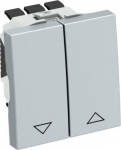 Žalūziju taustiņslēdzis ar elektrisku un mehānisku bloķē&scaron;anu, 1 pola, 10 A, 250 V~, ar kontaktspailēm. 6120954 | 4012196590407