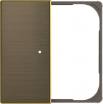 Cover plate Without imprint for Switch/push button Two-part button Gold - Sky Niessen 2CLA852640A1201 | 8427238166315