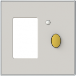 Color: Duna .   Cover plate for circuit breaker & RCD code: 8134.1, 8134.2 & 8134.3. 2CLA853400A6201 | 8427238236537