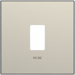 Color: Stainless Steel.   Cover plate for USB charger code: 8185.2. 2CLA858520A1401 | 8427238163345
