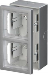 Surface mounting box 2-gang Aluminium - Impressivo 2TKA00000995 | 6438199002675