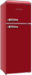 ETA Refrigerator | ETA253490030EN Storio Retro | Energy efficiency class E | Free standing | Height 148.2 cm | Double Door | Fridge net capacity 170 L | Freezer net capacity 45 L | Red | 38 dB ETA253490030EN | 8590393435142