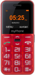 myPhone | Halo Easy | Red | 1.77 " | TFT | 24 MB | 32 MB | Single SIM | Bluetooth | Main camera resolution 0.3 MP | 1000 mAh TEL000411 | 5902052866625
