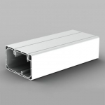 Parapet trunking PK 90x55 D HF, white, halogen free, 2 m, carton, for inserting power and communication circuits. Each wiring can be screened out electromagnetically by shielding channel. Is possible to assemble modular devices 45x45 a 45x22.5. PK 90 ...