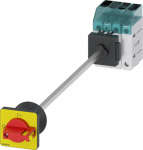 Load disconnector 3LD3, Iu 40 A Main switch 3-pole + N Rated operating capacity at AC-23 A at 400 V 15.0 kW floor mounting Basic switch with door coupling Central hole mounting 22.5mm Toggle drive red / yellow 48x48 mm The 3LD main and emergency off  ...