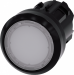 Illuminated pushbutton, 22 mm, round, plastic, white, pushbutton, flat momentary contact type 3SU1001-0AB60-0AA0 | 4011209955738