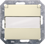 DELTA i-system electrical white SCHUKO socket outlet 10/16 A 250 V With screwless Connection terminals with increased touch protection with spring flap 55x 55 mm with labeling field DELTA switches and socket outlets &ndash; design and quality to perfection ...