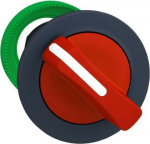 Head for selector switch, Harmony XB5, flush mounted red 2 pos stay put ZB5FD204 | 3606481339201