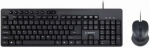 ENG Wired keyboard and mouse, USB, Black KBS-UM-04 | 8716309118125