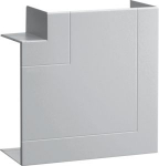 Flat angle for wall trunking BRP/BRHP/BRAP 65x130mm halogen free alu finish BRP651305HLAN | 4012740222884