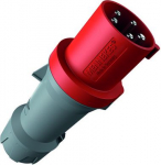 Industrial Plug PowerTOP plus 5x63A 6h 400V IP44 red 3258 | 4015394239383