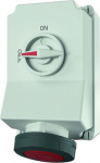 63A5P 6H400V wall mounted receptacle DUO IP 67  with frame terminal and X-CONTACT 5113A | 4015394025153