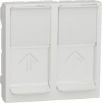 Cover plate for 2xRJ45 socket S-One, 2mod., white, New Unica NU942018 | 3606489467692