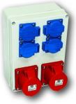 Distribution box 1*16+1*32/5 IP44 SWIN 1*16/5+1*32/5 4GS-SCH 9014124WE | 5907711193647