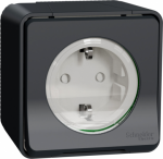 Single socket-outlet IP55 anthracite Mureva MUR36034 | 3606480789625