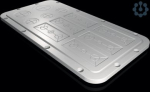 Gland plate, modular, with metric knockouts, 436&times;221 mm, AX 2567200 | 4028177938458