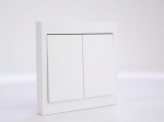 Wireless and batery wall switch - 2-button, function all on/off, F&Wave radio control FW-WS2 | 5908312599654