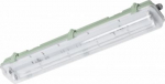 Hermetic luminaire Helios LED 218 BIS, T8 LED, G13, 2x18W, L640mm, IP65, ABS/PS, grey LD-HEL218B-30 | 5901867163301