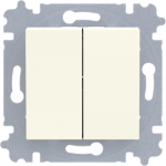 Push-switch, 2 gang 1 way 2CHH598745A6017 | 8592624109747