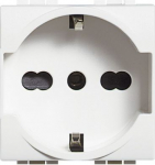Socket 2P+T 16A 250 Vac - earth lateral contacts for Plugs german standard BT-N4140/16 | 8012199491714