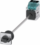 Load disconnector 3LD3, Iu 40 A Main switch 3-pole Rated operating capacity at AC-23 A at 400 V 15.0 kW floor mounting Basic switch with door coupling Central hole mounting 22.5mm Toggle drive black 48x48 mm with auxiliary switch 1OE + 1S The 3LD mai ...