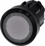 Illuminated pushbutton, 22 mm, round, plastic, clear, pushbutton, flat momentary contact type 3SU1001-0AB70-0AA0 | 4011209955745