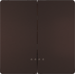 1+1 Rocker switch for pushbutton, with window, 68x68mm, Mid-position, Brown, DELTA style 5TG7145-0CH01 | 4001869583549