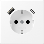 SCHUKO&nbsp;socket with USB charger LS1520-15CAWWM | 4011377187634