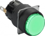 Monolithic pilot light, Harmony XB6E, round green, 16mm, plastic, IP65, integral LED, 24V DC XB6EAV3BP | 3389110624731